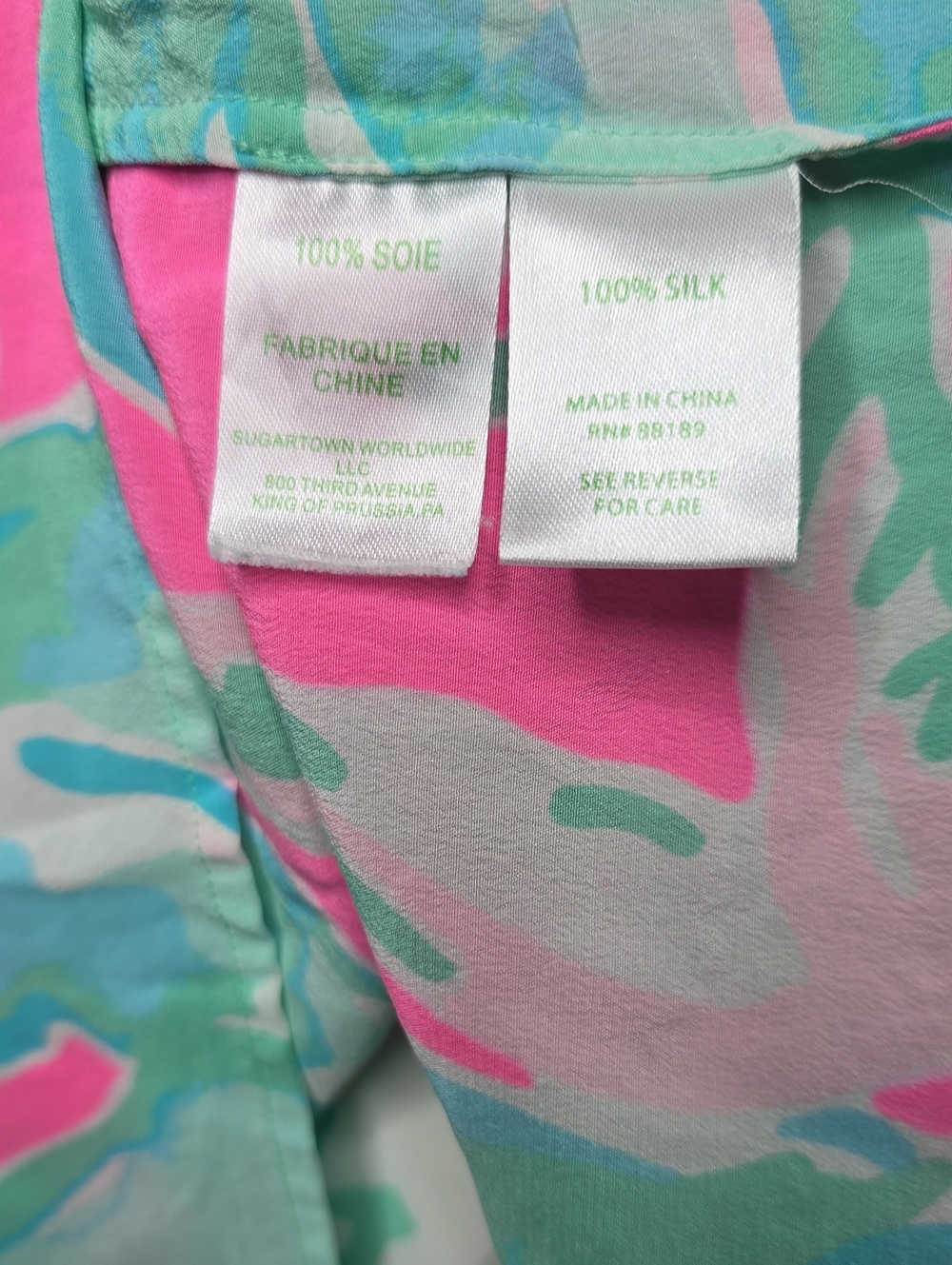 Lilly Pulitzer Elsa Silk Alessia Pink Sands - Picture 9 of 10